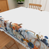 Lofaris Rose Pumpkin White Vintage Decorative Tablecloth